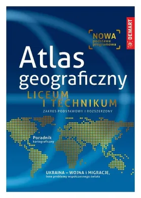 Zdjęcie produktu dla Geographischer Atlas. Grund- und Fortgeschrittenen-Lehrplan. Für Gymnasien und Berufsschulen. Ausgabe 2023/2024. Demart
