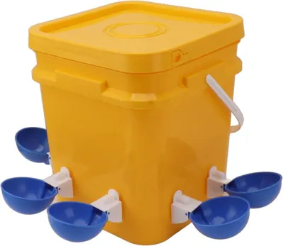 Obrázek produktu pro Automatická napáječka pro drůbež, 12 litrů, pro kuřata, kuřátka, kachny, husy, křepelky a holuby