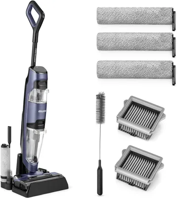 Produktbild von 4Swiss Clean Booster Smart Staubsauger, Akku-Staubsauger mit Mop Funktion, Nass & Trockensauger mit Dual-Tank, Selbstreinigungsfunktion, LED Anzeige