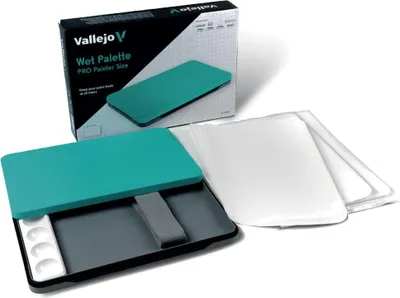 Obrázok produktu pre Sada Vallejo – Komplet farieb Nasspalette vrátane špongí a papierov