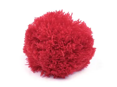 Produktbild von 2 Bommeln / Wollbommeln / Pompons, 10cm mit einer großen Farbauswahl, Farbe:himbeer