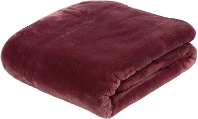 Produktbild von Kuscheldecke 100% Polyester Premium Cashmere Feeling 130 x 170 cm - beere