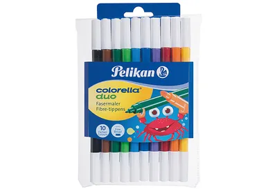 Obrázok produktu pre Pelikan 973172, Typ bodiek: Jemné, Počet farieb: 10 farieb, Farby písania: Viacfarebné. Množstvo v balení: 10 ks