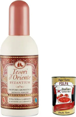 Produktbild von 6x tesori d´Oriente Byzantium Aromatic Parfum Eau de Toilette EDT 100 ml + Italian Gourmet polpa 400g