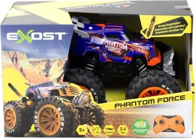 Image de Voiture Télécommandée EXOST Phantom Force 1:16, 10 km/h, 28,5 cm, Violet et Orange, Dès 5 ans