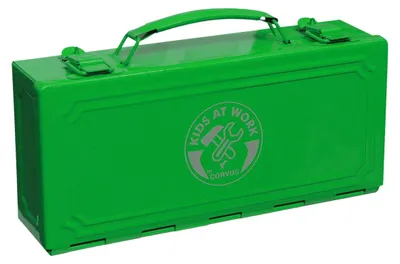 Zdjęcie produktu dla skrzynka narzędziowa metalowa zielona 31 cm