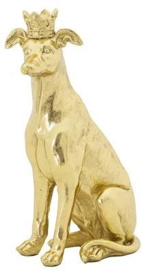 Immagine prodotto di Scultura Cane con in resina dorata