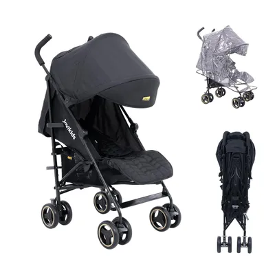 Produktbild von Jovikids Kinderwagen, Buggy Klein Zusammenklappbar mit Liegefunktion, Klappbar Reisebuggy bis 22kg Inkl. Sonnenverdeck, Regenverdeck und Getränkehalte