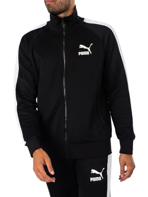 Produktbild von Puma Ikonische T7 Trainingsjacke, Schwarz S