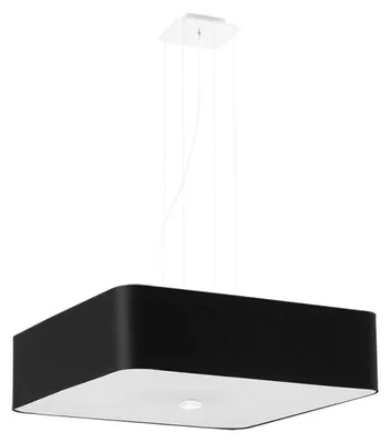 Obrázek produktu pro Lustr LOKKO 55 černý 5xE27 15W látka/sklo/ocel 105x55x55cm Sollux Lighting