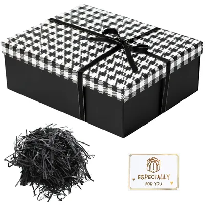 Immagine prodotto di Scatola regalo - Con coperchio - 25 x 18 x 9 cm - Cartone kraft