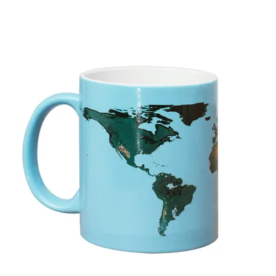 Produktbild von ThumbsUp! Tasse "Erderwärmung" Farbwechsel 300ml blau