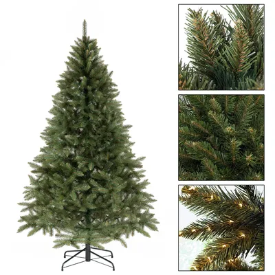 Produktbild von Künstlicher Weihnachtsbaum Tannenbaum Fichte dichte Zweige weihnachtsdekoration Weihnachten 220 cm