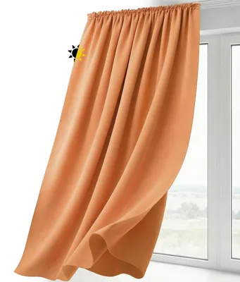 Produktbild von Beautex Kräuselband Vorhang blickdicht abdunkelnd U-Band 140x175cm,Terra