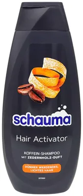 Produktbild von Schauma Men Shampoo HAIR ACTIVATOR 400ml Koffein Zedernholz lichtes dünnes Haar
