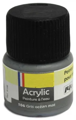 Produktbild von Heller 9106 -  Peinture Acrylic 106 gris ocean mat, 12ml - Neu