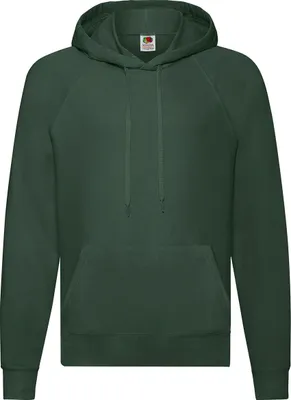 Fruit Of The Loom Felpa Leggera Con Cappuccio Uomo – Maniche Raglan, Cerniera, Tasche Anteriori - 5