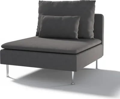 Produktbild von Dekoria Bezug für Söderhamn Sitzelement 1, dunkelgrau, Bezug für Sitzelement 1