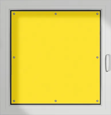 Produktbild von Wallario Lichtschutzbild, Dekorativer Sichtschutz Sonnenschutz 96 x 93 cm mit Motiv: Gelb - Verdunklung ohne Bohren