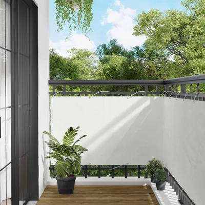 Obrázok produktu pre Balkónová obrazovka Biely 100 x 300 cm Oxfordská látka