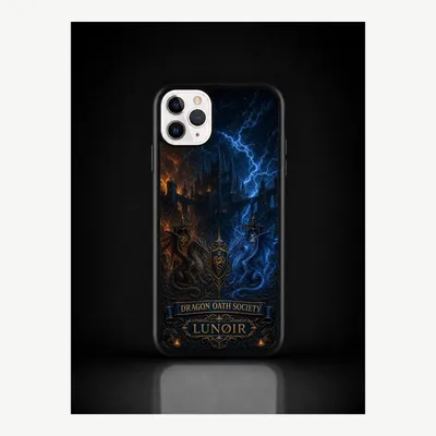 Productafbeelding van iPhone 11 Pro Max hoesje, telefoonhoesje, beschermhoesje, case met een drakenmotief – LUNØIR ©