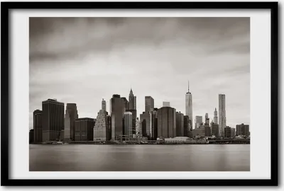 Produktbild von Bild 60x40 MDF-Rahmen, Wandkunst Manhattan New York City