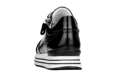 Produktbild von Remonte Damen Sneaker mit Plateausohle in Weite G & Reißverschluss D1302, Größe:42 EU, Farbe:Schwarz