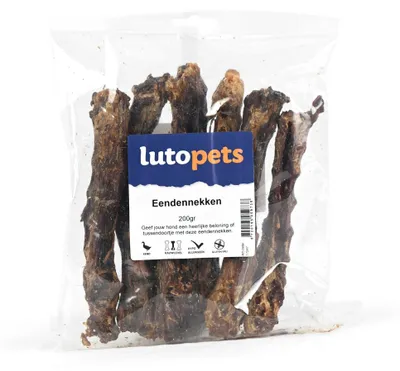 Zdjęcie produktu dla Lutopets, kaczuszki – 200 g – suszone przekąski dla psów