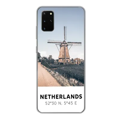 Produktbild von MuchoWow® Handyhülle Schutzhülle Hülle für Samsung Galaxy S20 Plus Niederlande - Mühle - Wiese Silikon Softcase Handy Hülle - Hartschale
