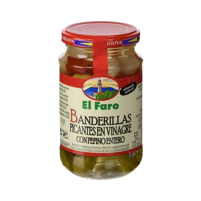 Image de El Faro Banderillas Picantes en Vinagre au vinaigre épicé 350g
