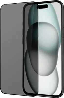 Produktbild von Schutzglas für iPhone 15/16 Privacy Full Screen Schwarz