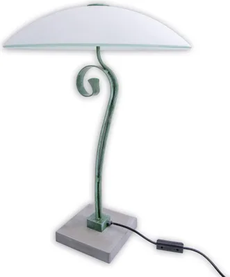 Produktbild von Näve Leuchten Tischleuchte mit E14 Tischleuchte mit E14 Tischleuchten - Glas-Hockerleuchte +, Tischlampe aus Metall und Glas in braun, 64 cm hoch, Ø 45 cm, E14-Fassung – Schnurschalter