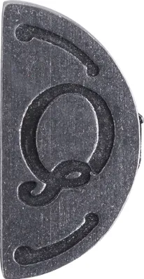 Produktbild von Siegel - Stempelplatte, Doppelseitig Buchstabe "Q"