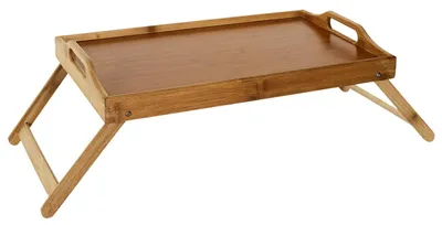 Produktbild von Fruhstuck im Bett / Laptoptisch / Tablett auf Beinen - 45 x 30 x 17 cm - Bambusholz - Serviertablett