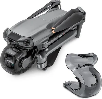 Productafbeelding van Bescherming voor DJI-drone - Gimbal-beschermer en obstakeldetectorschild (zwart, kunststof, 1 stuk)