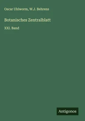 Produktbild von Botanisches Zentralblatt