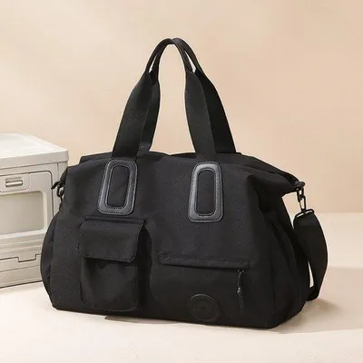 Produktbild von Lichtgewicht Reisegepäck, Sporttas mit Schultergurt, tragbar, Laptop-Tasche, für Kurzreisen, Handtasche (schwarz).