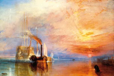 Obrázek produktu pro Joseph William Turner Art Print Obraz - Bojující Temeraire, 1839 (80 x 120 cm)