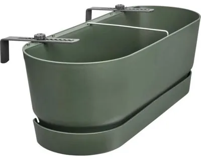 Produktbild von Blumenkasten Elho Greenville easy balcony Kunststoff 52 x 21 x 19 cm laubgrün inkl. Wasserstandsanzeiger und Erdbewässer