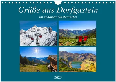 Produktbild von Grüße aus Dorfgastein (Wandkalender 2025 DIN A4 quer), CALVENDO Monatskalender