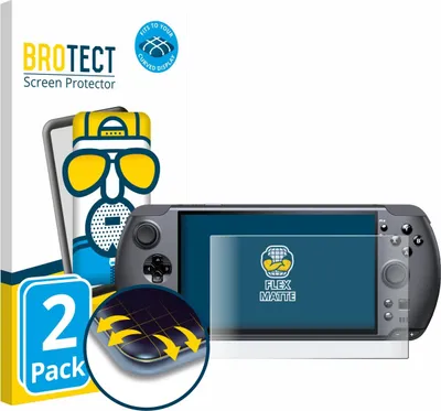 Produktbild von 2x BROTECT Fullscreen Schutzfolie für GPD Win 5 Displayschutz Folie Fullcover Matt Entspiegelungsfolie