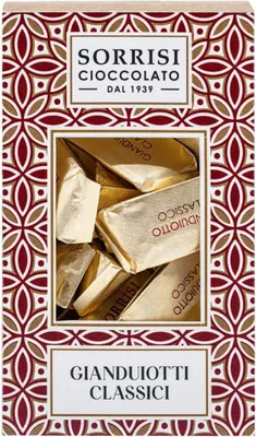 Produktbild von Gianduiotti Classici, handgefertigte Gianduia-Nougat-Pralinen, Haselnüsse Piemont (IGP), 200g, Boella & Sorrisi