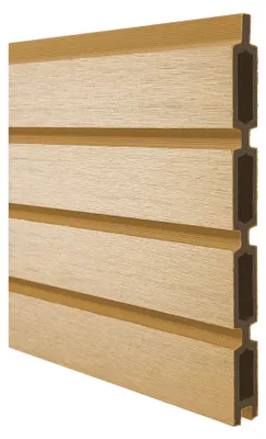 Produktbild von Rhombus WPC Sichtschutz Zaun Steckzaun Lärche MUSTERSTÜCK 15 cm