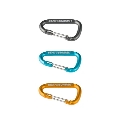 Produktbild von Sea To Summit Accessory Carabiner Set Accessory Carabiner Grey/Blue/Orange Wire Straight Gate 4.0