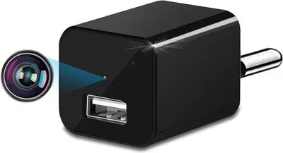 Obrázok produktu pre Vnútorná bezpečnostná kamera s rozlíšením 1080p, funkciou nabíjania cez USB, detekciou pohybu, nepretržitým nahrávaním a možnosťou nabíjania cez USB