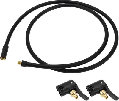 Produktbild von Reifenaufpumpadapter mit Verlängerungsschlauch, 45,28 Zoll - Gummi - mit aufblasbarem Luftanschluss - ideal für Auto, Motorrad und Fahrrad