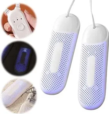 Produktbild von Elektrischer Schuhtrockner, tragbarer Schuhtrockner mit 3-Modus-Timer, 360ª Stiefeltrockner, Trocknen mit Schuh- und Stiefelwärmer, tragbarer Schuhtrockner für Schuhe