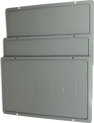 Produktbild von 3 Stück Deckel für Gemüsekiste, Eurofleischerkiste, Stapelbox E1 E2 E3 grau (3xDeckel grau)