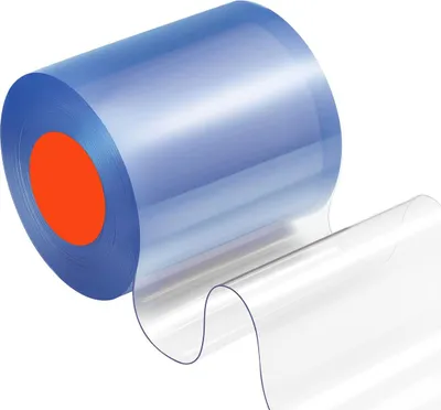 Obrázek produktu pro Pásová záclona PVC dveřní záclona 50' x 8" role chladicí box mrazák průhledný plast