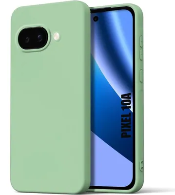 Image de Coque pour Google Pixel 10a, Protection Silicone Liquide Ultra Fine Léger Antichoc - Vert
